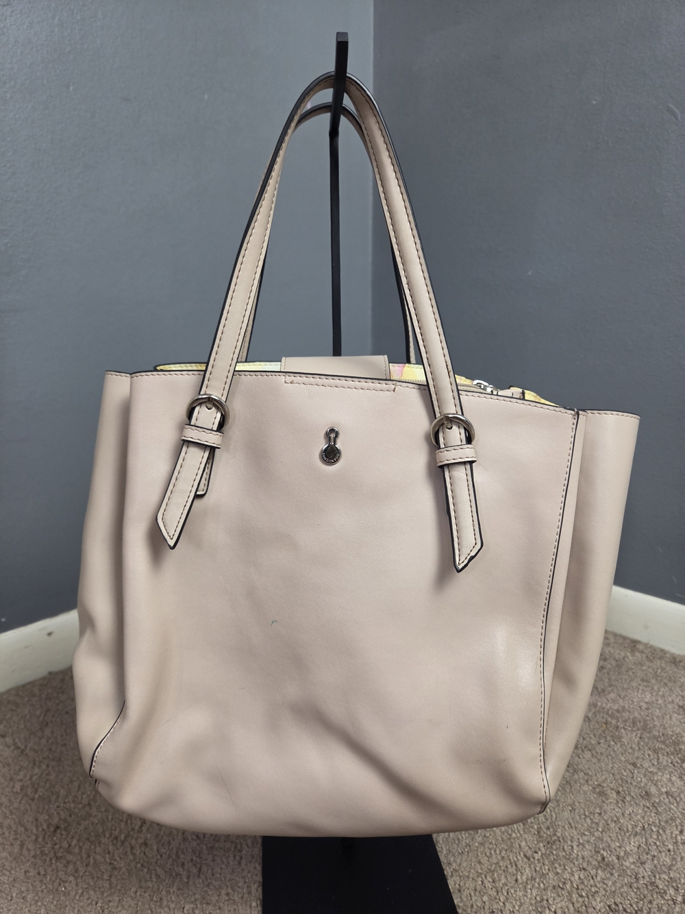 London Fog Blush Tote in Soft Pink